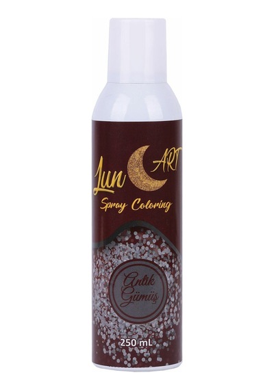 Lunart Sprey Gıda Boyası Gümüş 250 Ml