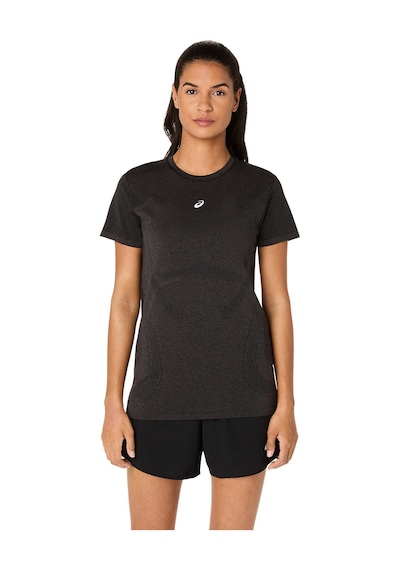 Asics Road Seamless Ss Top Kadın Siyah Kısa Kollu Tshirt 2012d292-001 Siyah