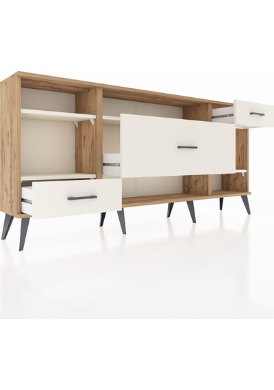 Arges Konsol 4 Raflı 3 Çekmeceli 176x30x83 Çam-aytaşı/aytaşı Aytaşı/aytaşı Arges Konsol 4 Raflı 3 Çekmeceli 176x30x83 Çam-aytaşı/aytaşı Aytaşı/aytaşı