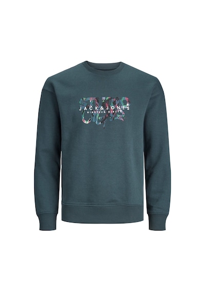 Jack & Jones Jack&jones Sıfır Yaka Koyu Yeşil Erkek Sweatshirt 12242366 001