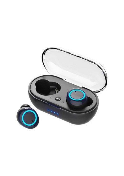 Bluetooth 5.0 Stero Çift Kulaklık Mikrofonlu Manyetik Şarj Kutulu