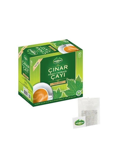 Mindivan Çınar Ağacı Yaprağı Çayı Süzen Poşet 30'lu