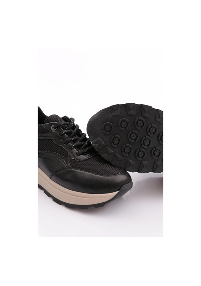 Dgn 81184 Kadin Sneaker Ayakkabi Siyah