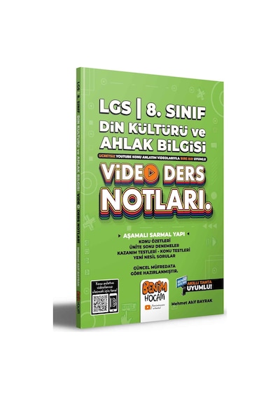 2022 LGS 8.Sınıf Din Kültürü ve Ahlak Bilgisi Video Ders Notları- Benim Hocam Yayınları