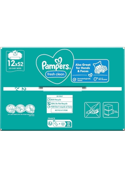 Prima Pampers Islak Bebek Mendili 12 x 52 624 Islak Mendil