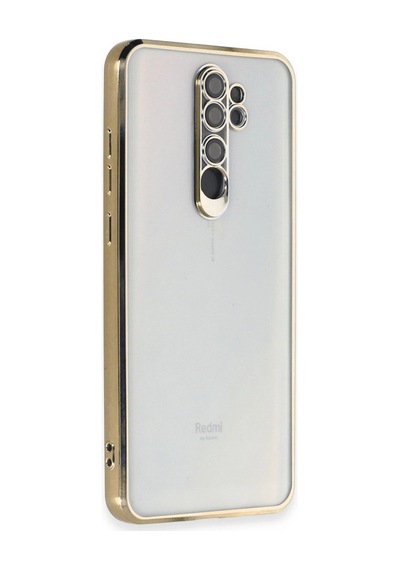 Xiaomi Redmi Note 8 Pro Kılıf Razer Lensli Silikon - Gold Altın