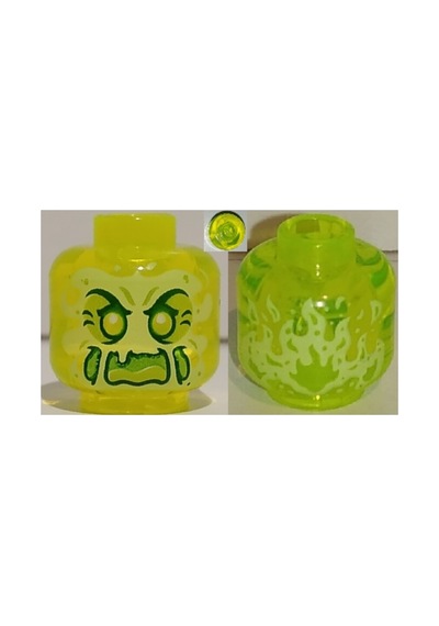 Minifigür Parçaları: Kafa: 3626pb3333