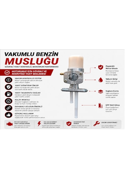 Mondial Mh 125 Drift Uyumlu Benzin Musluğu Mondial 125 Drift