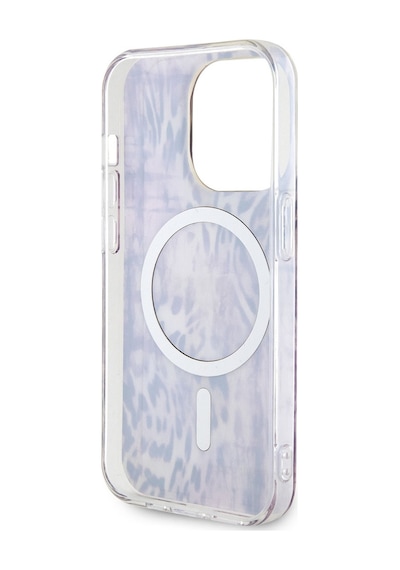 Apple Uyumlu iPhone 14 Pro Kılıf Guess Magsafe Şarj Özellikli Leopar Desenli Kapak