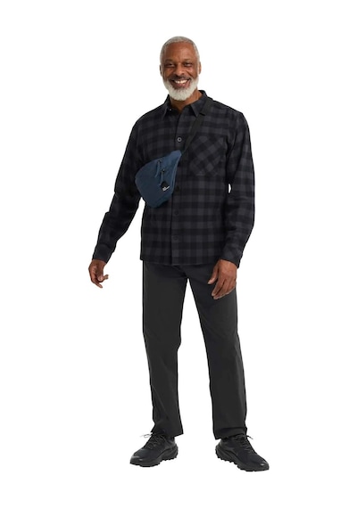 Jack Wolfskın Jack Wolfskin Lite Flannel Shirt Erkek Gri Gömlek T0156 Antrasit