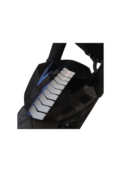 Ok Tasarımlı Süt Beyaz Çamurluk Kask Sticker Çınar Extreme