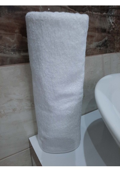 6'lı Otel Banyo Havlusu Beyaz 90x145 | Büyük Boy %100 Pamuk Kalın Vücut Havlusu