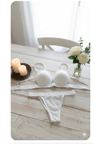 Trend Dokunuş Kadın Ekru İstiridye Model Saten Şeritli Tül Detaylı Dolgulu Sütyen Külot İç Çamaşırı Takımı Trend Dokunuş Kadın Ekru İstiridye Model Saten Şeritli Tül Detaylı Dolgulu Sütyen Külot İç Çamaşırı Takımı