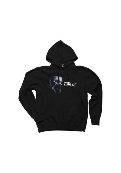 Dying Light Zombi Head Siyah Kapşonlu Sweatshirt Hoodie Siyah
