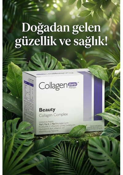 Collagen Forte Platinum Premium 3 Tip Kolajen Hyalüronik Asit 90 Tablet
