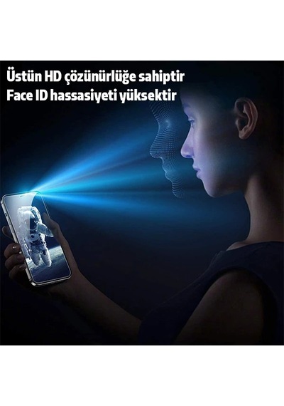Apple, Uyumlu iPhone 12 Mini Privacy Gizli Hayalet Tempered Cam Ekran Koruyucu- 5775
