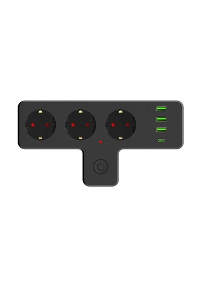 Blic 3'lü Duvar Priz Termal Akım Korumalı Priz 3 X Usb, 1 X Type-c 20w Pd Giriş Diğer