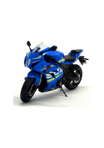Suzuki Gsx-r1000 Mavi 1/12 Motosiklet Diecast Model