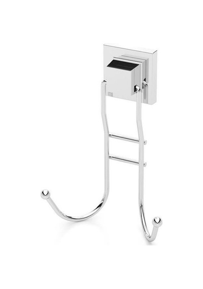 Tekno Tel Ef-236 Krom 2'li Askı Bornozluk Yapışkanlı/vidalı Deliksiz Metal Banyo Havluluğu Parlak Krom