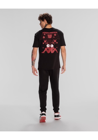 Kappa Authentic Space Jump T-shirt Erkek Siyah Regular Tişört