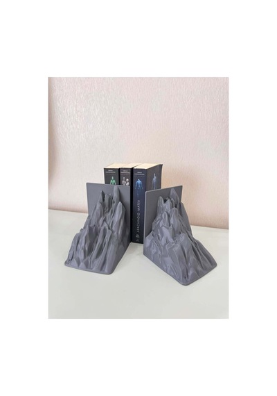 Ağır Dağ Kitap Tutucu Desteği Gri İkili Dolgulu Raf Aksesuar 1.5 Kg