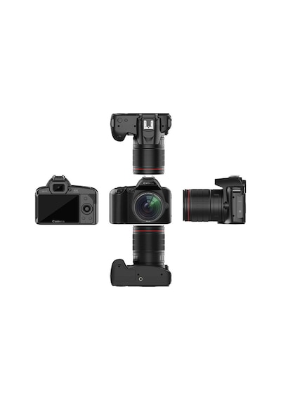 Hallow 4k Dijital Kamera Wifi Dijital Video Kamera 64mp Gece Görüşü Dahili Pil Siyah