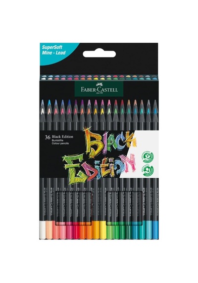 Faber-castell 116436 - Renkli Kalemler Blackwood, Black Edition, 36'li Kutu Genel