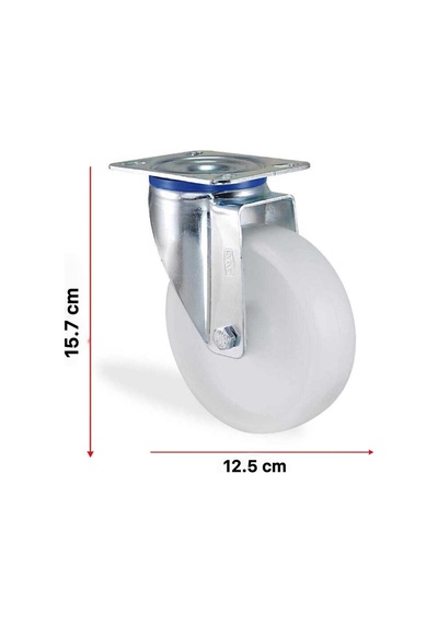 0125 Dönerli Tablalı Frensiz Kemik Tekerlek 125 Mm 170 Kg Diğer