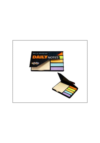 Notyaz Daily Notes Neon Bloknot Not Defteri - 3 Adet Çok Renkli