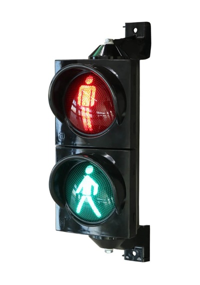 100 mm Ledli Yaya Figürlü Sinyal Verici, Trafik Lambası-2982 - 12 VDC