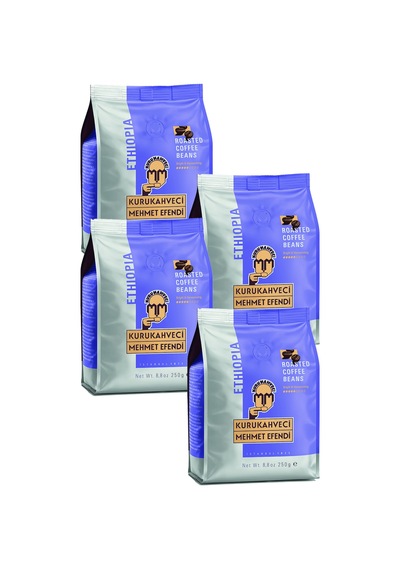 Mehmet Efendi Ethiopia Kavrulmuş Çekirdek Kahve 250 Gr X 4 Adet