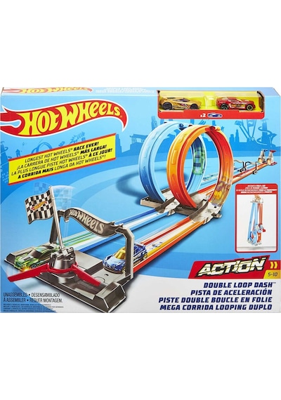 Hot Wheels Çift Çemberde Depar Pist Seti  Gfh85