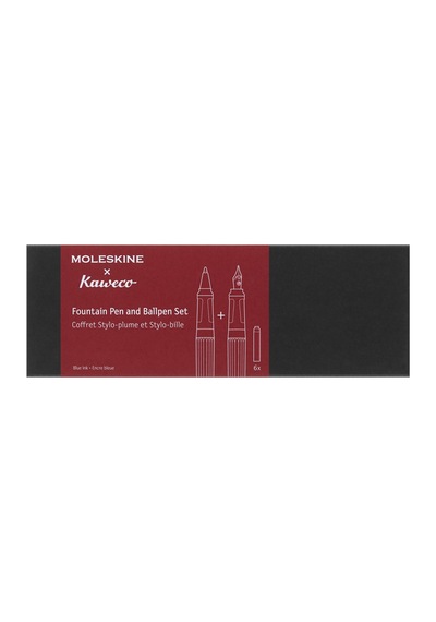 Moleskine X Kaweco Dolma Kalem Ve Tükenmez Kalem Seti Kırmzı Çok Renkli