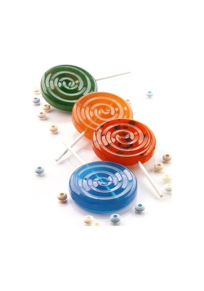 Silikon Lolipop Popkek Çubukları Şeker Çikolata Kalıbı 4 Adet