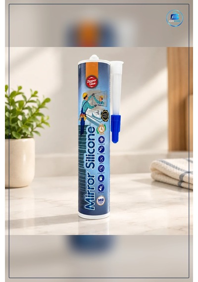 Ayna Silikonu 300 Ml Montaj Tamir Yapıştırıcı Silikon Banyo Mutfa Beyaz