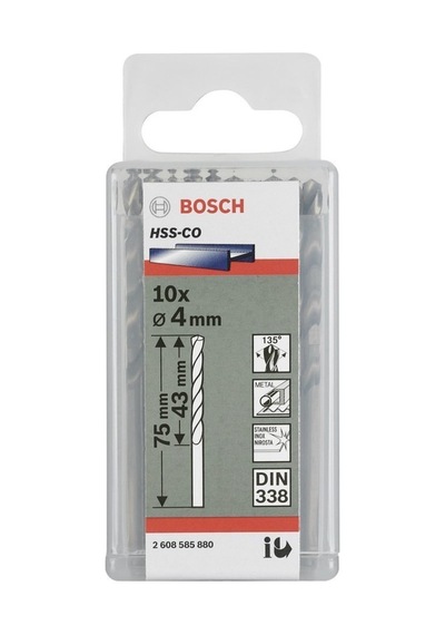 Bosch Hss 6.7X101 Mm Kobaltlı Matkap Ucu 10'Lu Paket 2608588097