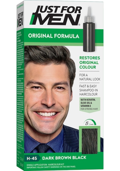 Just For Men Saç Boyası Koyu Kahverengi Siyah H - 45 Koyu Kahverengi Siyah