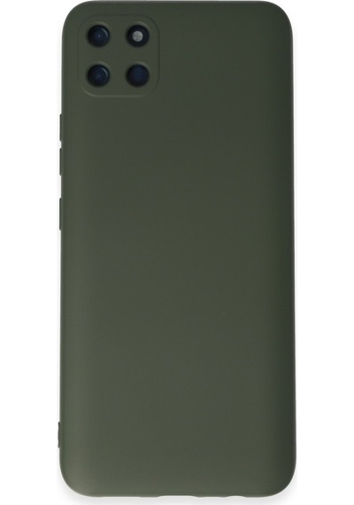 Realme C11 Uyumlu Kılıf Nano İçi Kadife Silikon - Koyu Yeşil