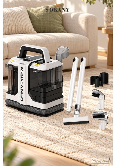 Sokany 1800 W Portatif Halı Ve Koltuk Yıkama Makinesi Çok Başlıklı, 1,08 L Sk-13065