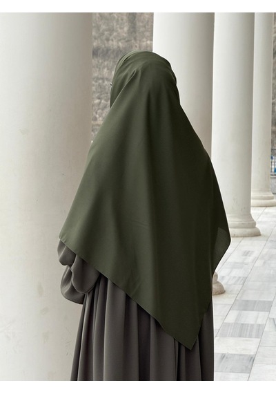 Qalortex Scarf Pamuklu Organik Modal Eşarp-haki
