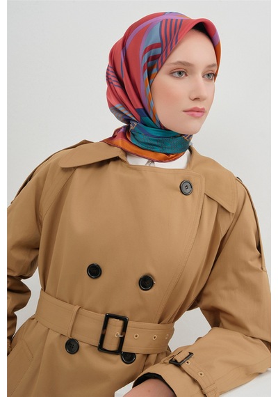 Armine Saf İpek Sura Eşarp 9521d 54 Çok Renkli