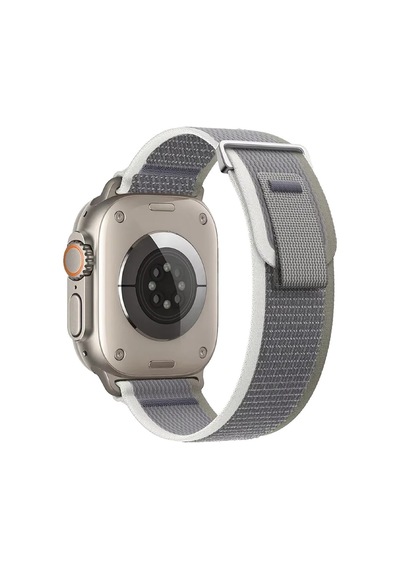 Piili Apple Watch Uyumlu 42 - 44 - 45 - 46 - 49 Mm Urban Active Kayış Gri - Yeşil Apple Watch Uyumlu Kayışı Yeşi