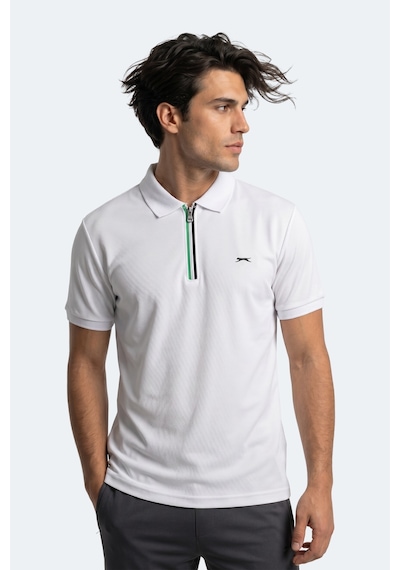 Slazenger Kenshın Erkek Polo Yaka Beyaz Tişört