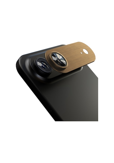 Apple iPhone Uyumlu 17 Air İçin Ipg Prolens Tam Kamera Lens Koruma, Çerçeveli Tek Gövde Kamera Lens Koruması Altın
