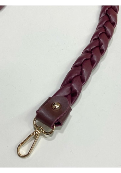 Karantuhafiye Çanta Sapı / Saç Örgü Tekli Çanta Sapı /70 Cm Bordo Bordo
