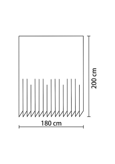 Prado Kır Banyo Perdesi, Duş Perdesi 180x200 Cm Çok Renkli