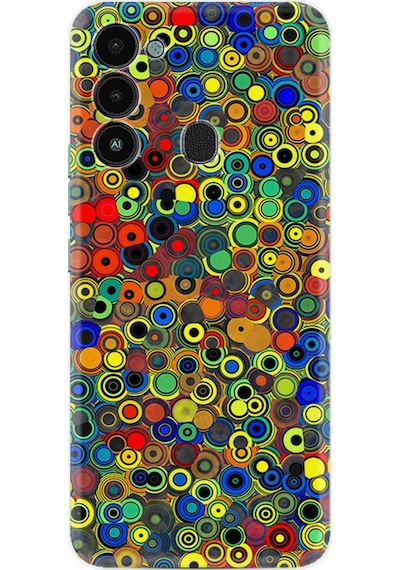 Tecno Spark 8C Kılıf Silikon Desen Nazar Boncukları 1746