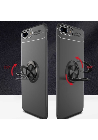 Apple Uyumlu iPhone 7 Plus Kilif Yüzüklü Magnetli Ravel Case 389754122