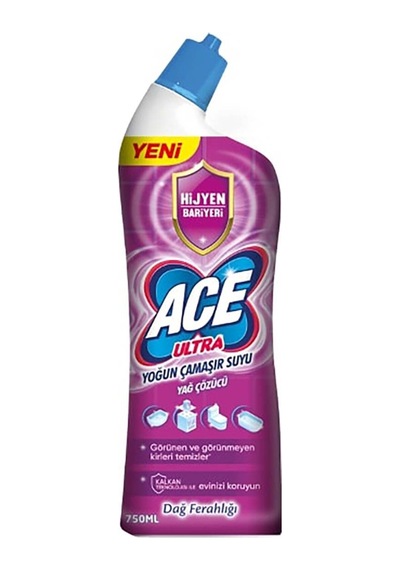 Ace Ultra Kıvamlı Çamaşır Suyu Dağ Ferahlığı 750 Ml