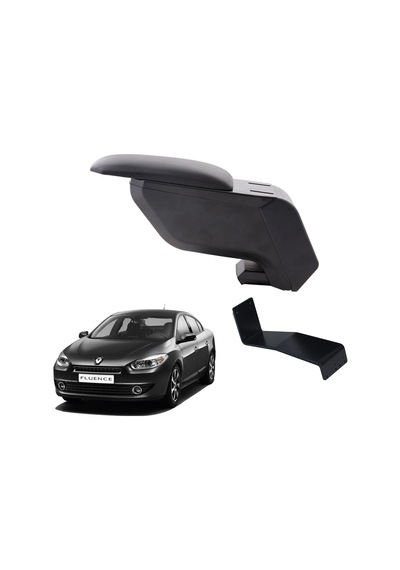 Renault Fluence 2009 Delmesiz Çelik Ayaklı Siyah Kolçak Kol Dayama